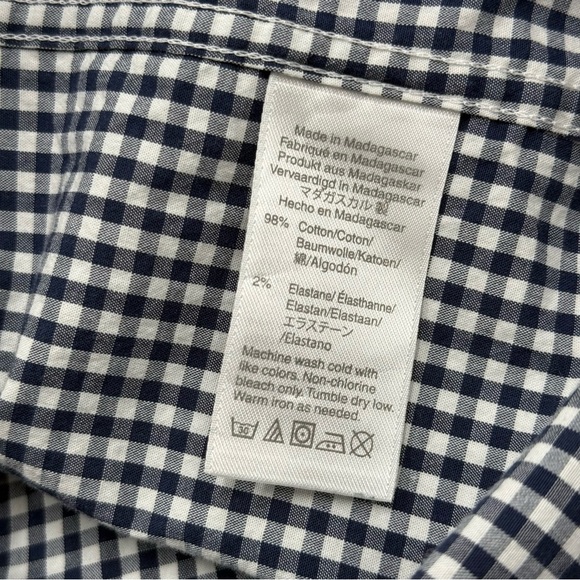 J. Crew Men’s Flex Classic Casual Button Down Shirt Black White XS - Picture 5 of 10